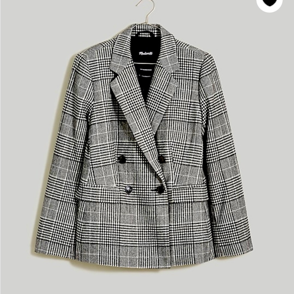Madewell Rosedale Plaid Blazer